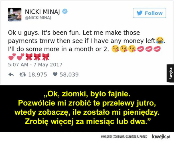 Nicki Minaj zaoferowała pilnym studentom opłacenie czesnego. Oto reakcja jej fanów!