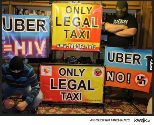 Memy z okazji protestu taksówkarzy