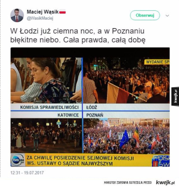 Reakcje na protesty w Polsce