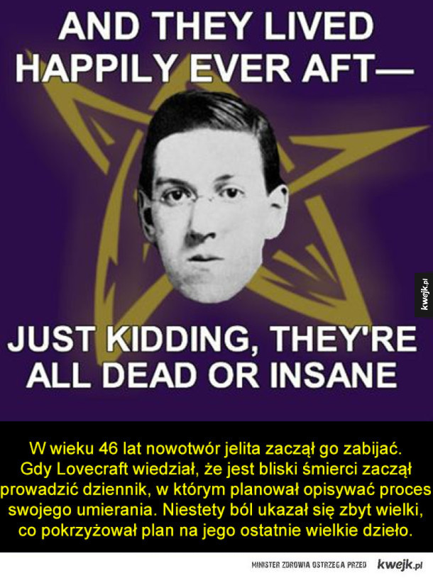 Fakty na temat H.P Lovecrafta