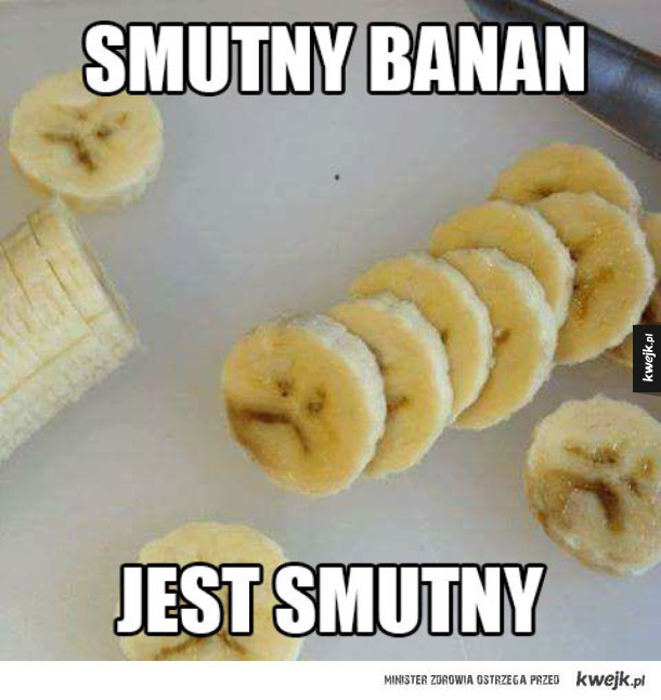 smutny banan