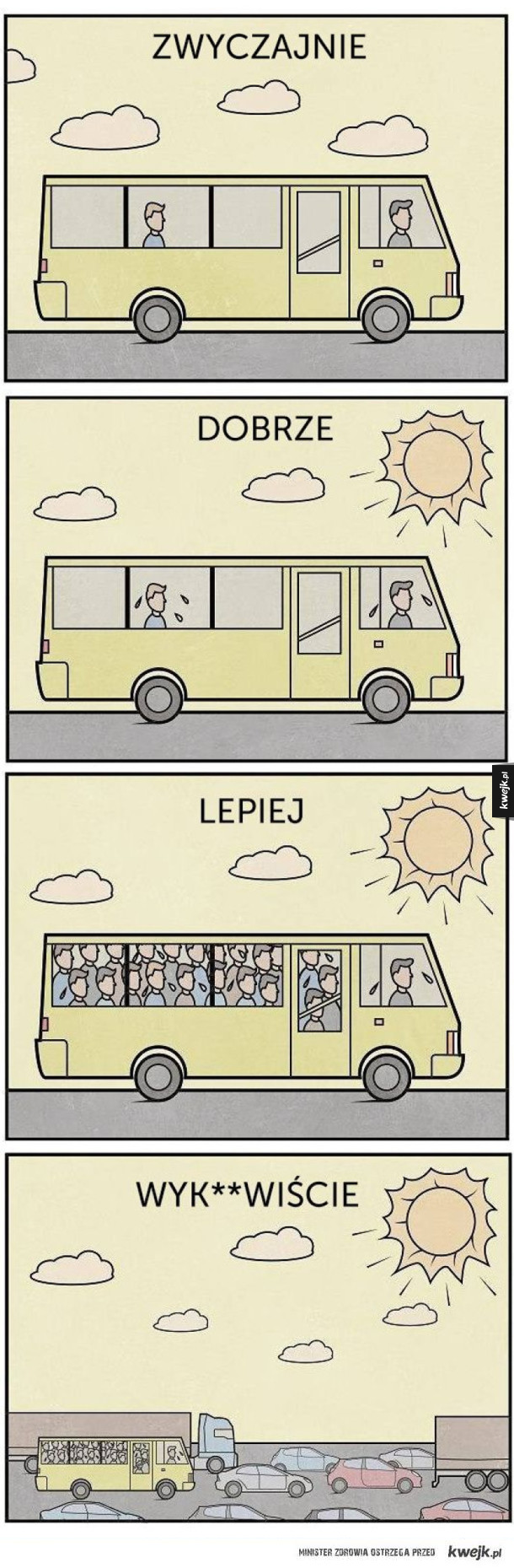 Kiedy latem jedziesz autobusem