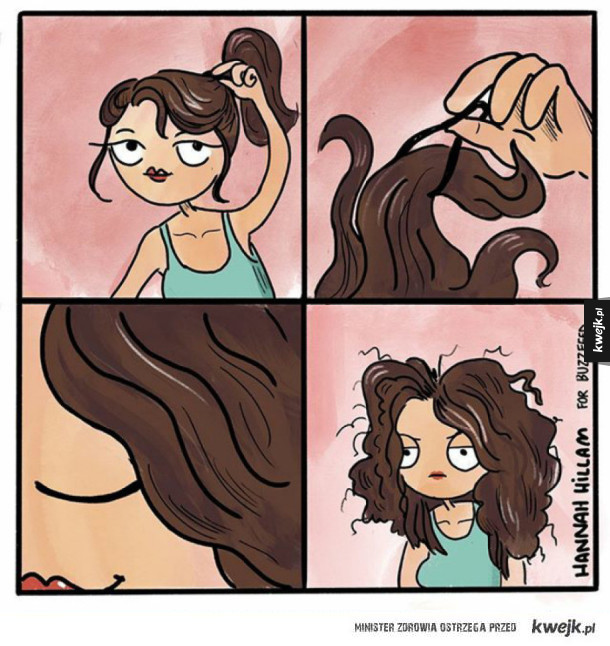 Komiksy o włosach dla wszystkich, którzy mają włosy