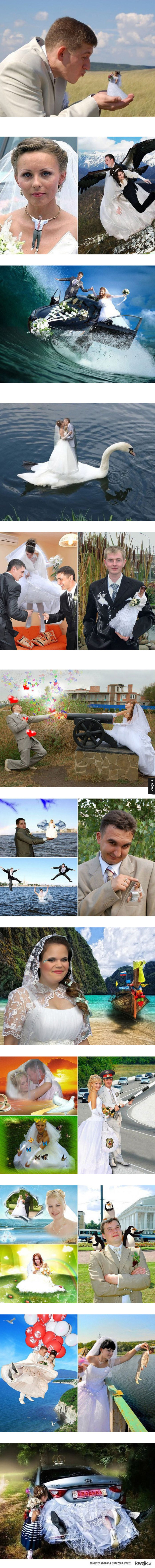 Bardzo złe zdjęcia ślubne z Rosji