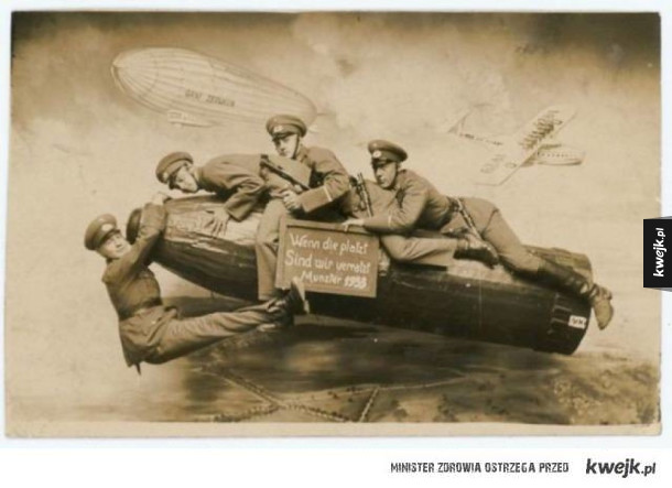 Wojskowe śmieszki na starych fotografiach