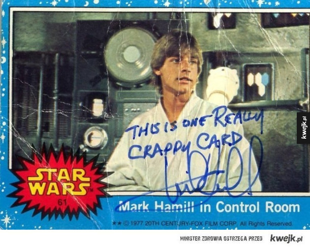 Mark Hamill daje najlepsze autografy !
