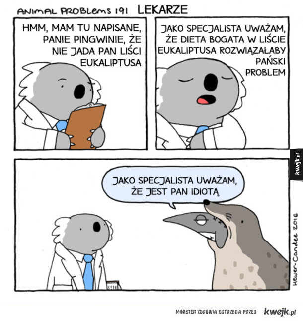 Problemy zwierząt (w komiksach)