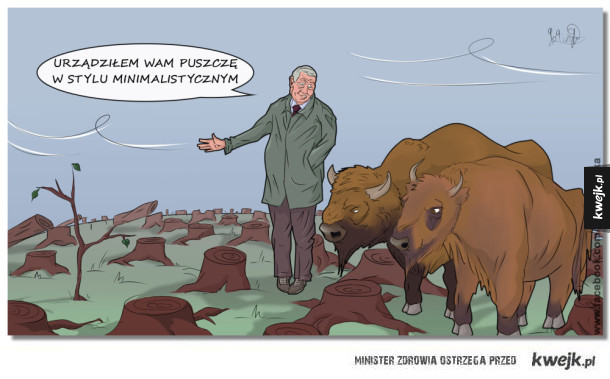 Szyszko urządza żubry