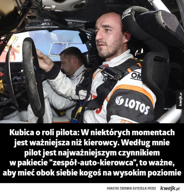 Robert Kubica to nie tylko niezwykły kierowca!