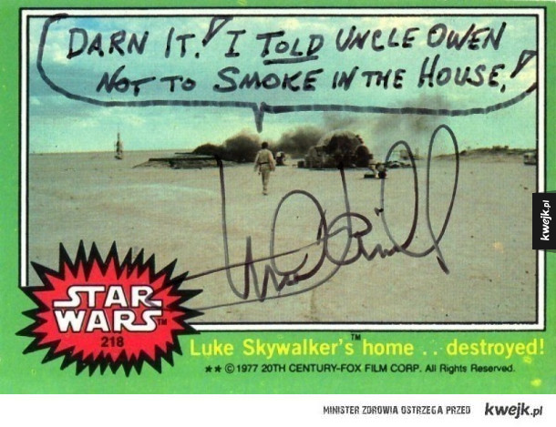 Mark Hamill daje najlepsze autografy !