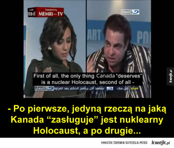 Tymczasem w arabskiej telewizji
