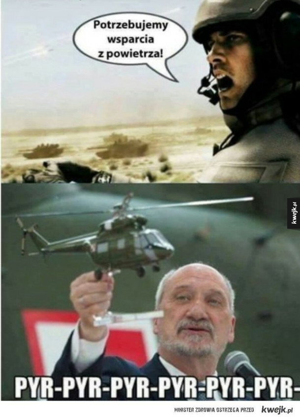wsparcie z powietrza