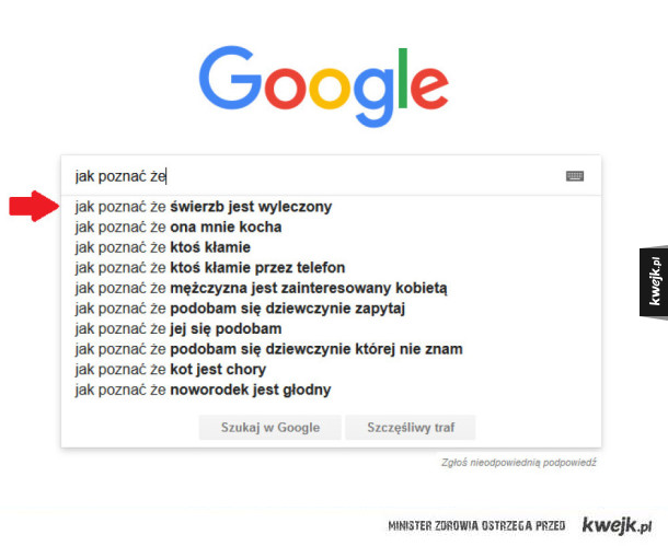 Jak poznać, że...