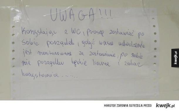 zakaz z Wc w pracy :D