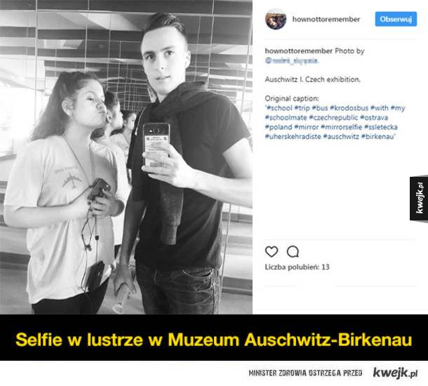 Foteczki w Auschwitz - bezmyślność, głupota czy brak szacunku?