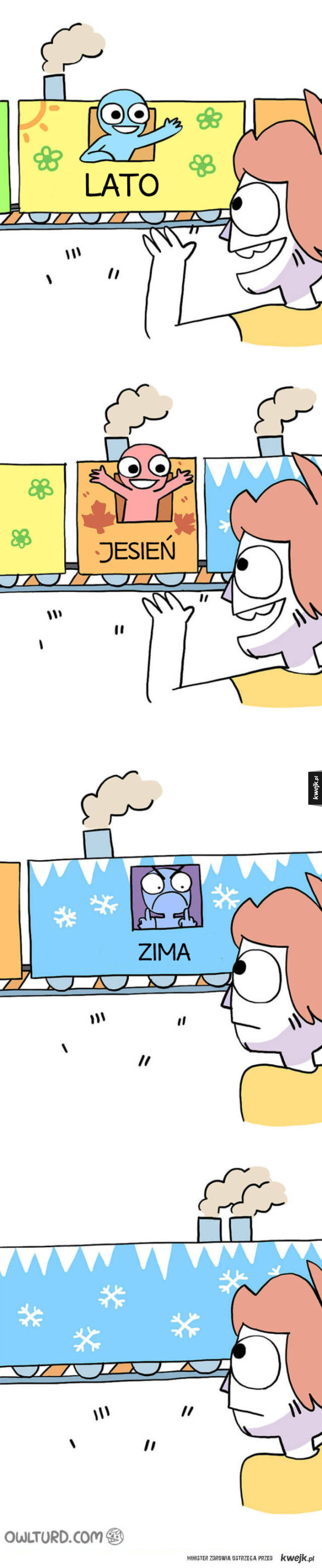 Porcja komiksów idealnie podsumowujących zimę