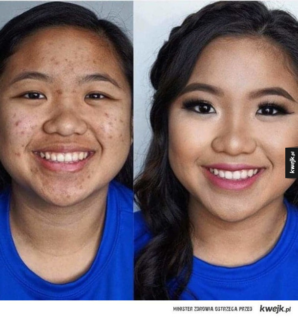 Zdjęcia, które ukazują prawdziwą moc makijażu