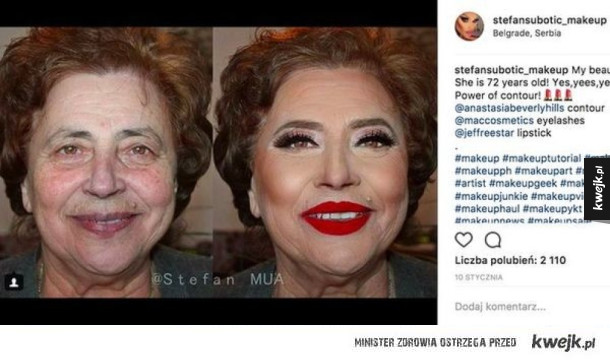 Artysta makijażu chciał upiększyć  dojrzałe kobiety