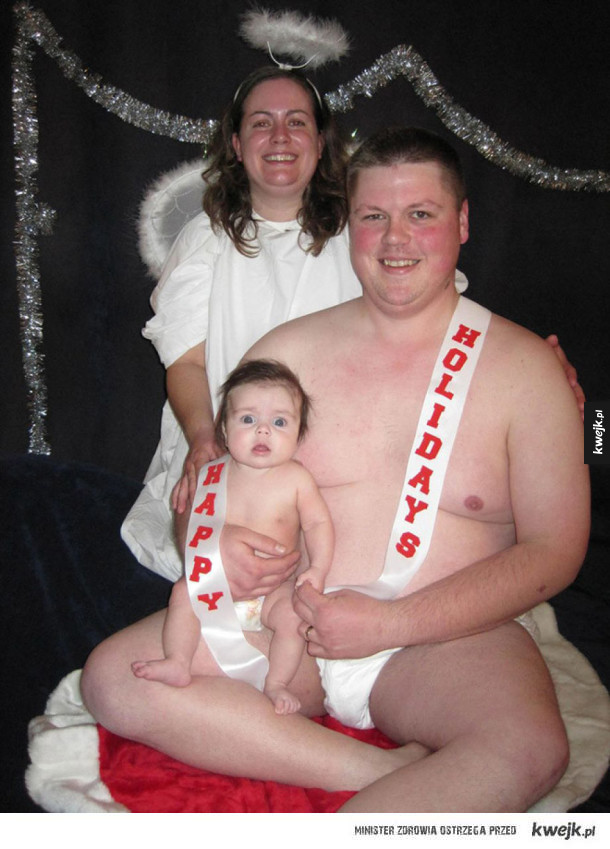 Dziwne rodzinne zdjęcia świąteczne