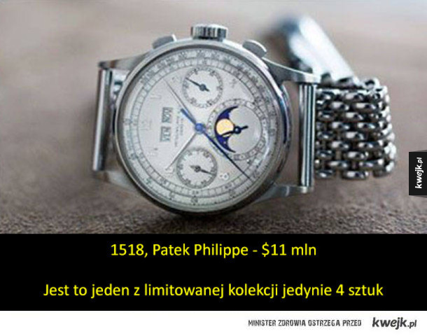 Najdroższe zegarki świata (w kolejności od najtańszego...)