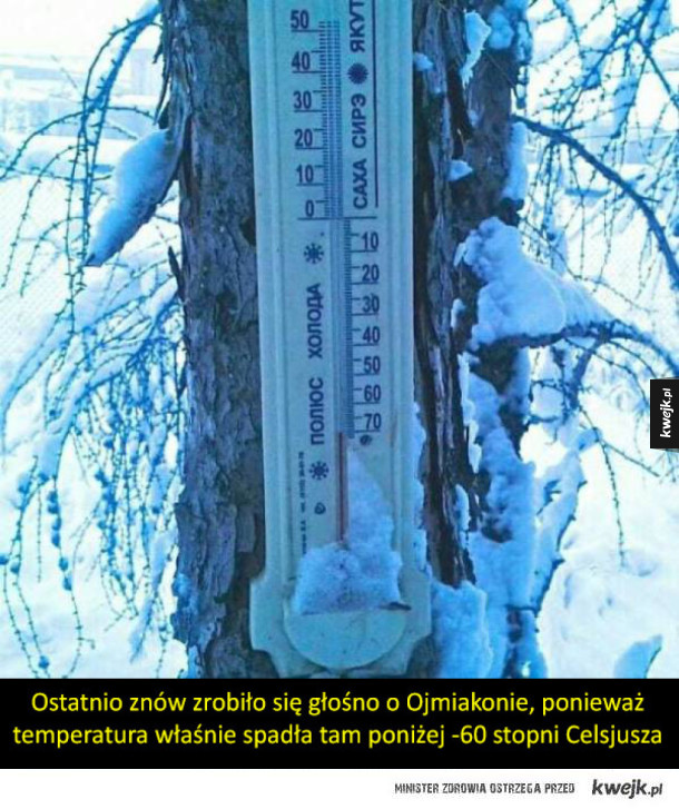 Ojmiakon - światowy biegun zimna