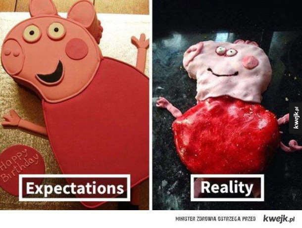 Gotowanie - oczekiwania vs rzeczywistość