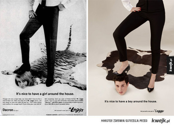 Fotograf zamienił role w seksistowskich reklamach, żeby podkreślić ich absurdalność