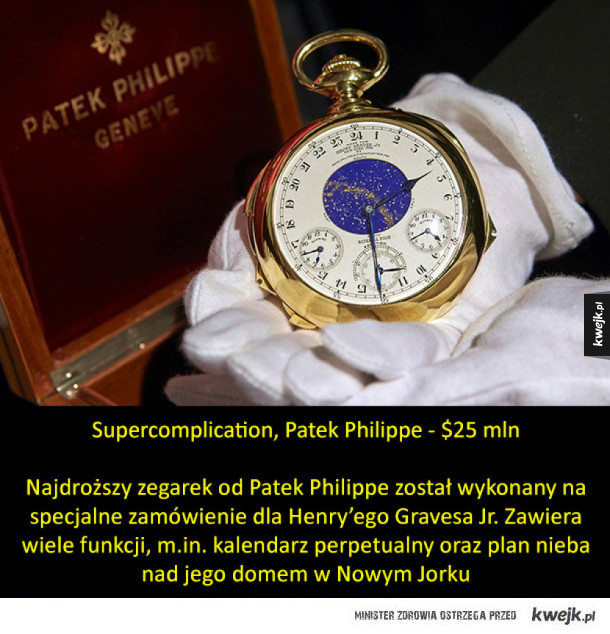 Najdroższe zegarki świata (w kolejności od najtańszego...)
