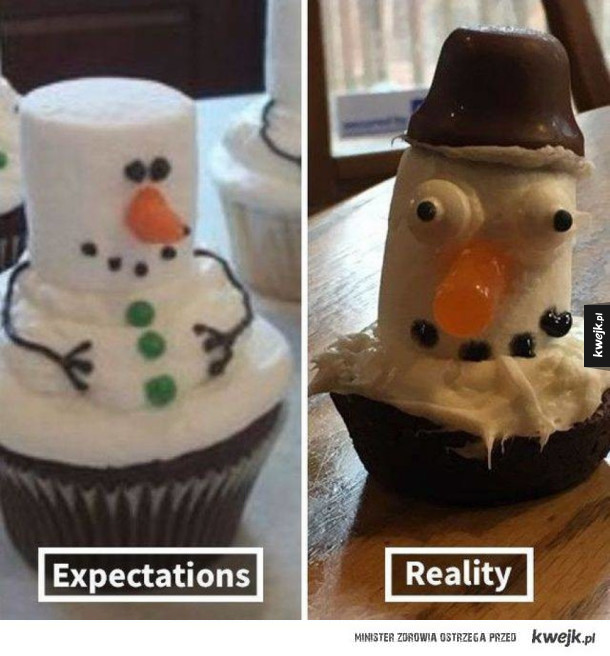 Gotowanie - oczekiwania vs rzeczywistość