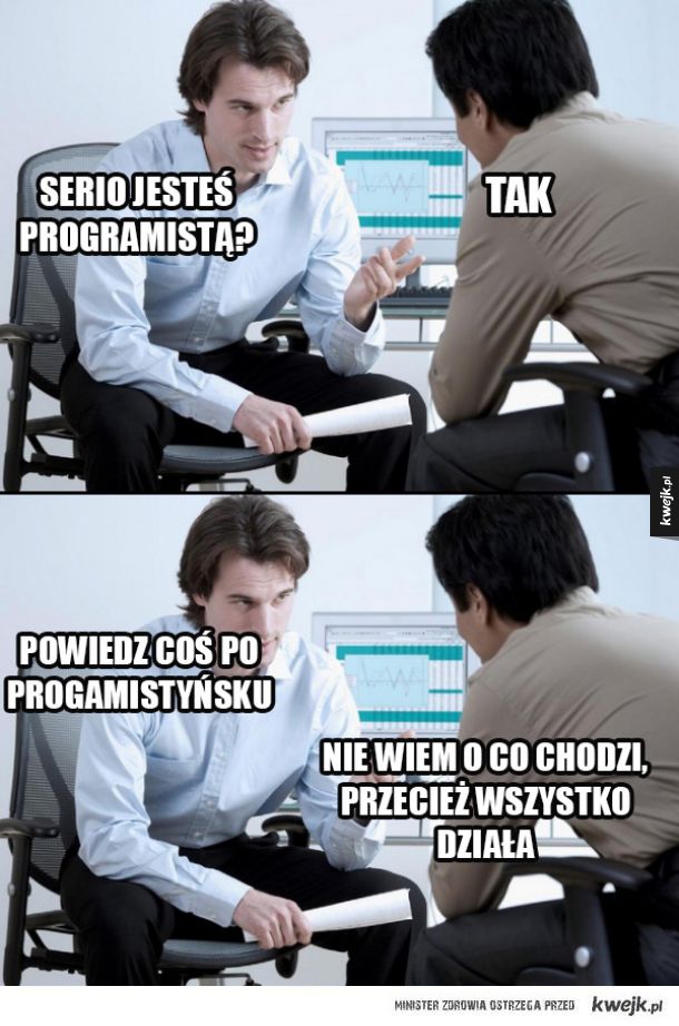 rozmowa z programistą