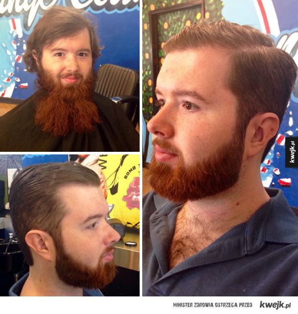 Na niektórych mężczyzn wizyta u fryzjera działa jak operacja plastyczna!