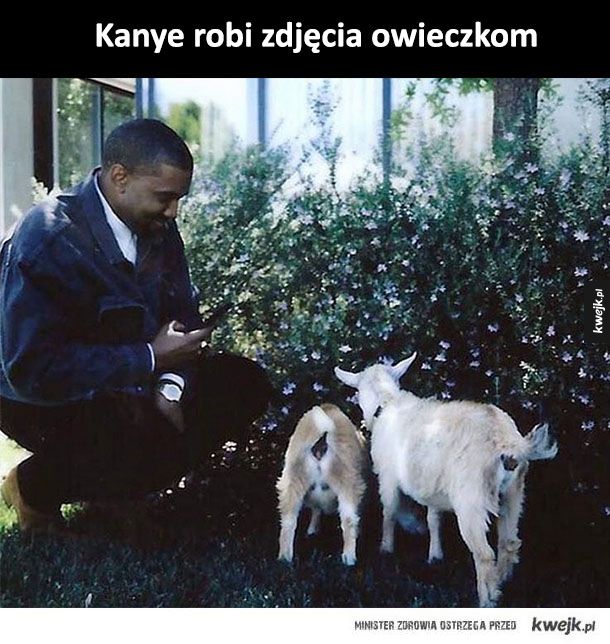 Kanye West robi różne rzeczy