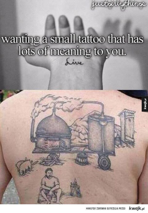 Mały tatuaż