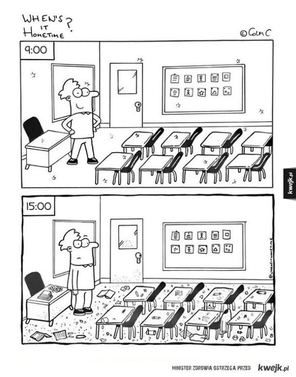 Komiksy o życiu nauczyciela