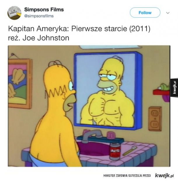 Screeny z Simpsonów przedstawiające (prawie) każdy film