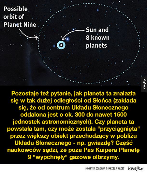 Planet 9, tajemnicza dziewiąta planeta Układu Słonecznego