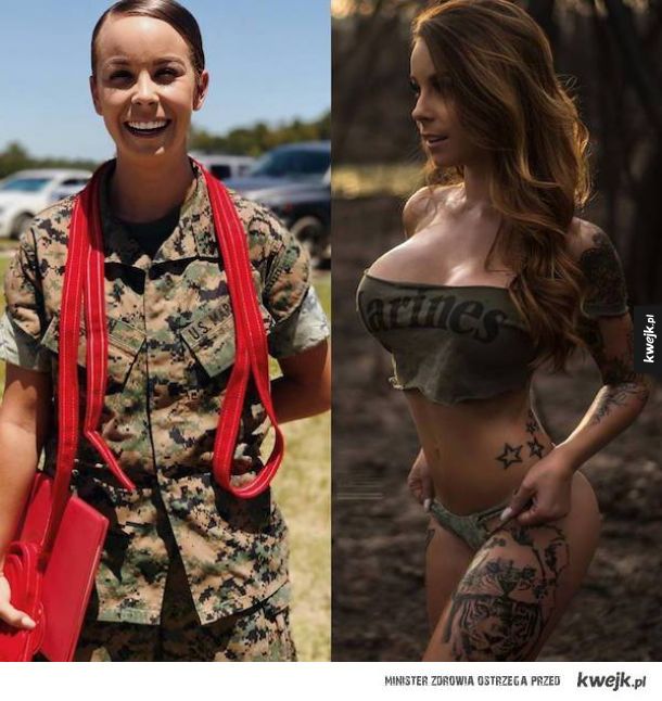 Kobiety w służbowych mundurach, ale co skrywają pod nimi...