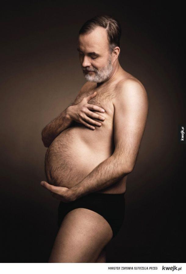 Gdyby mężczyźni robili sobie zdjęcia ciążowe z piwnymi brzuszkami
