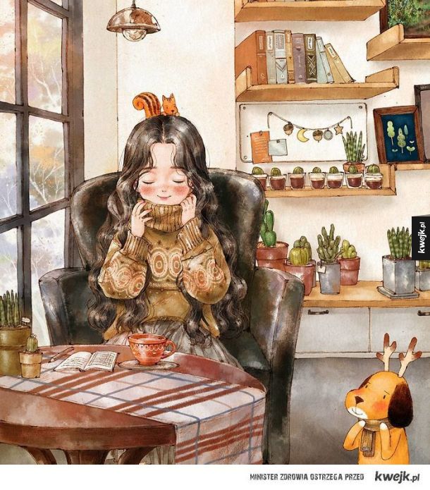 Uroki chwil spędzonych w samotności na ilustracjach koreańskiej artystki Aeppol