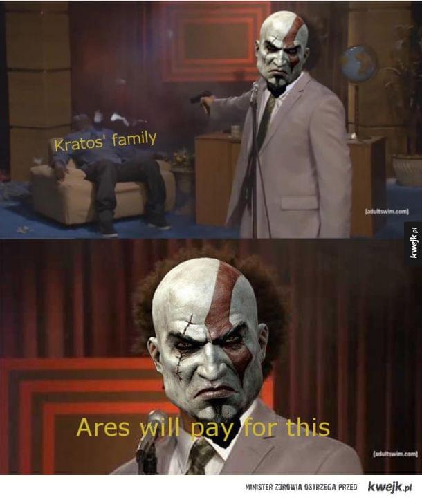 Biedny Kratos.