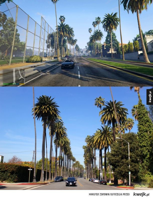 Porównanie między Los Angeles a Los Santos