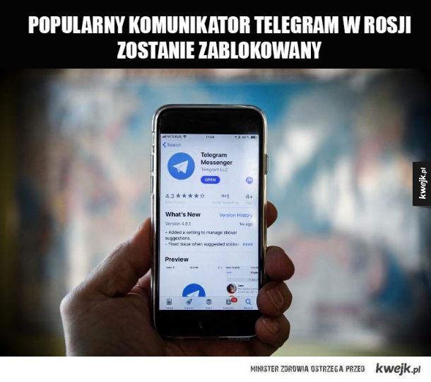 Telegram zablokowany w Rosji