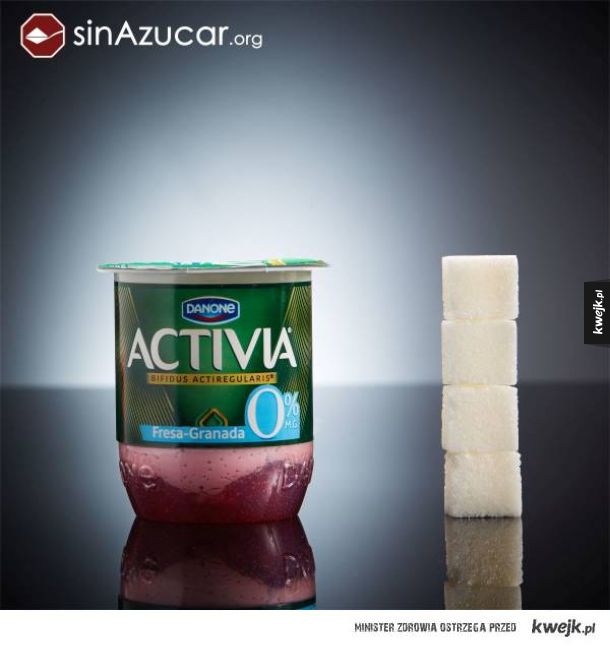 Sinazucar.org wizualizuje, ile cukru spożywamy w popularnych produktach