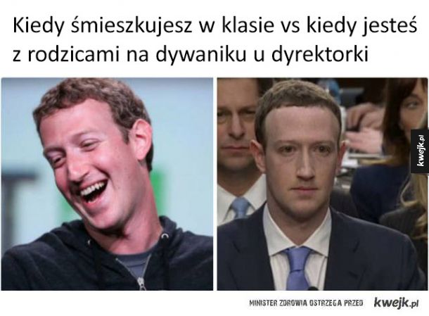 Memy z przesłuchania Marka Zuckerberga w Kongresie