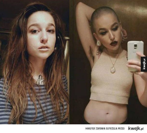 Kobiety przed i po tym jak zostały "feministkami"
