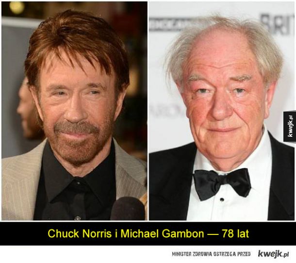 Trudno uwierzyć, że ci aktorzy są w tym samym wieku
