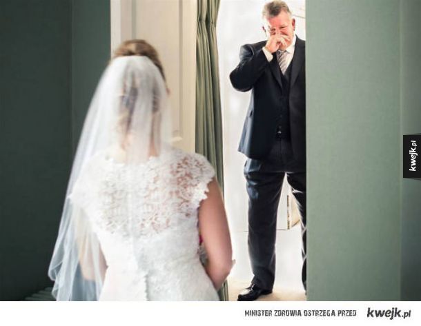 Reakcje ojców na widok córek w sukniach ślubnych