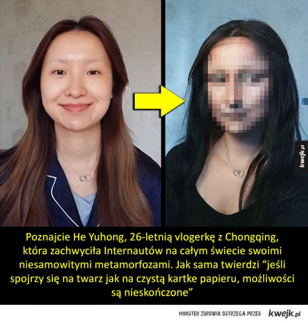 Niesamowite transformacje chińskiej makijażystki