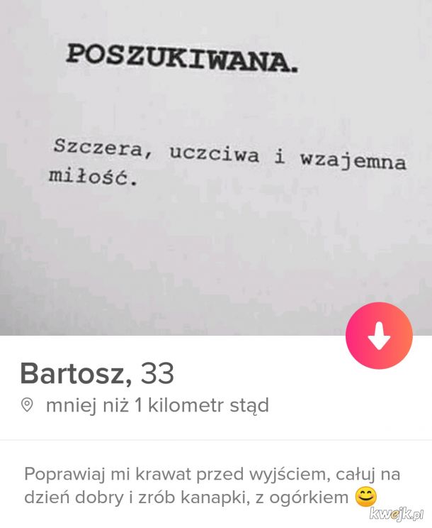 Trochę śmieszne i trochę straszne profile z tindera - edycja polska