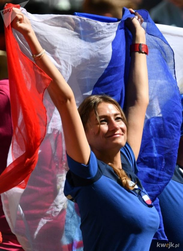 Piękne, francuskie fanki na Mundialu